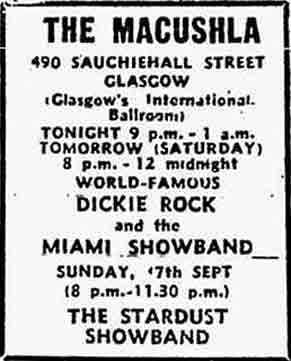 Macushla Advert 1972